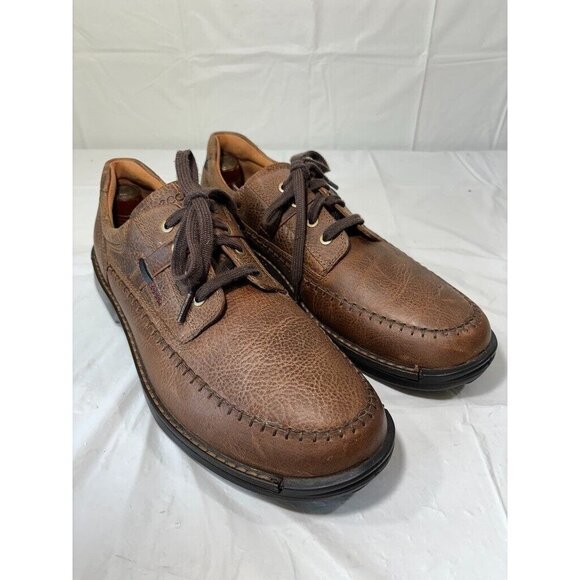 Ecco Distressed Leather Dress Shoes Size 13 - Picture 1 of 10